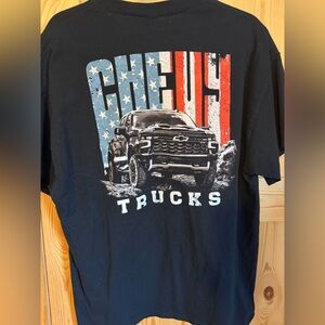 Gildan Black Chevy Trucks Graphic Tee Size XL
